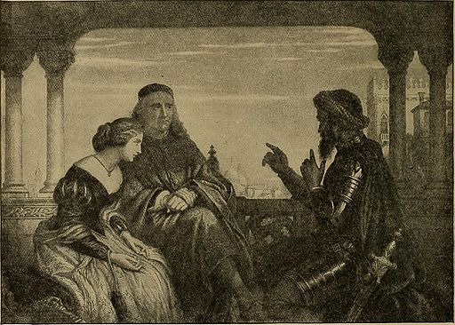 Othello-talking to Desdemona and father